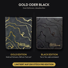 Kintsugi Deckbox Gold und Schwarz im Vergleich