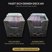 Kintsugi Deckbox Set Schwarz: Passform für volle und kleine Decks