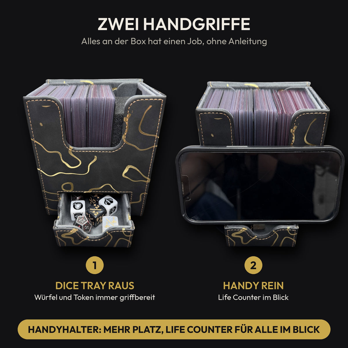 Kintsugi Deckbox Set Gold: so nutzt du die Box